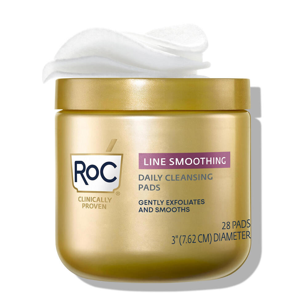 RoC Resurfacing Disks Hypoallergenic Exfoliating Makeup Remover Pads for Wrin...